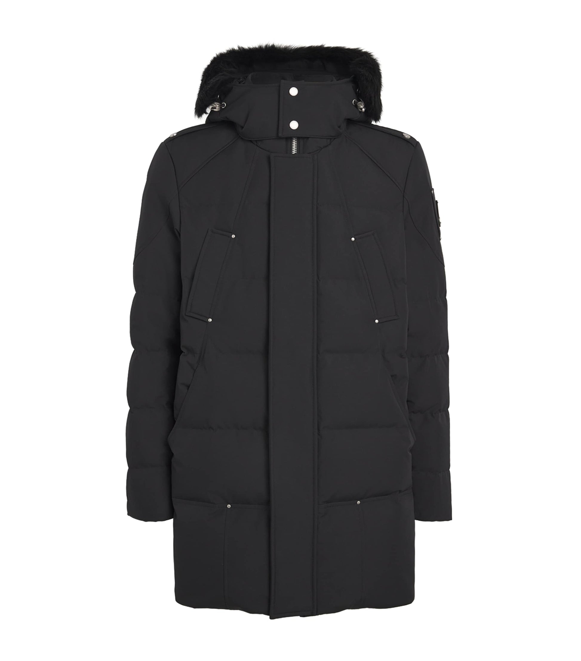 Moose Knuckles Black Down-Padded Cloud Parka Coat