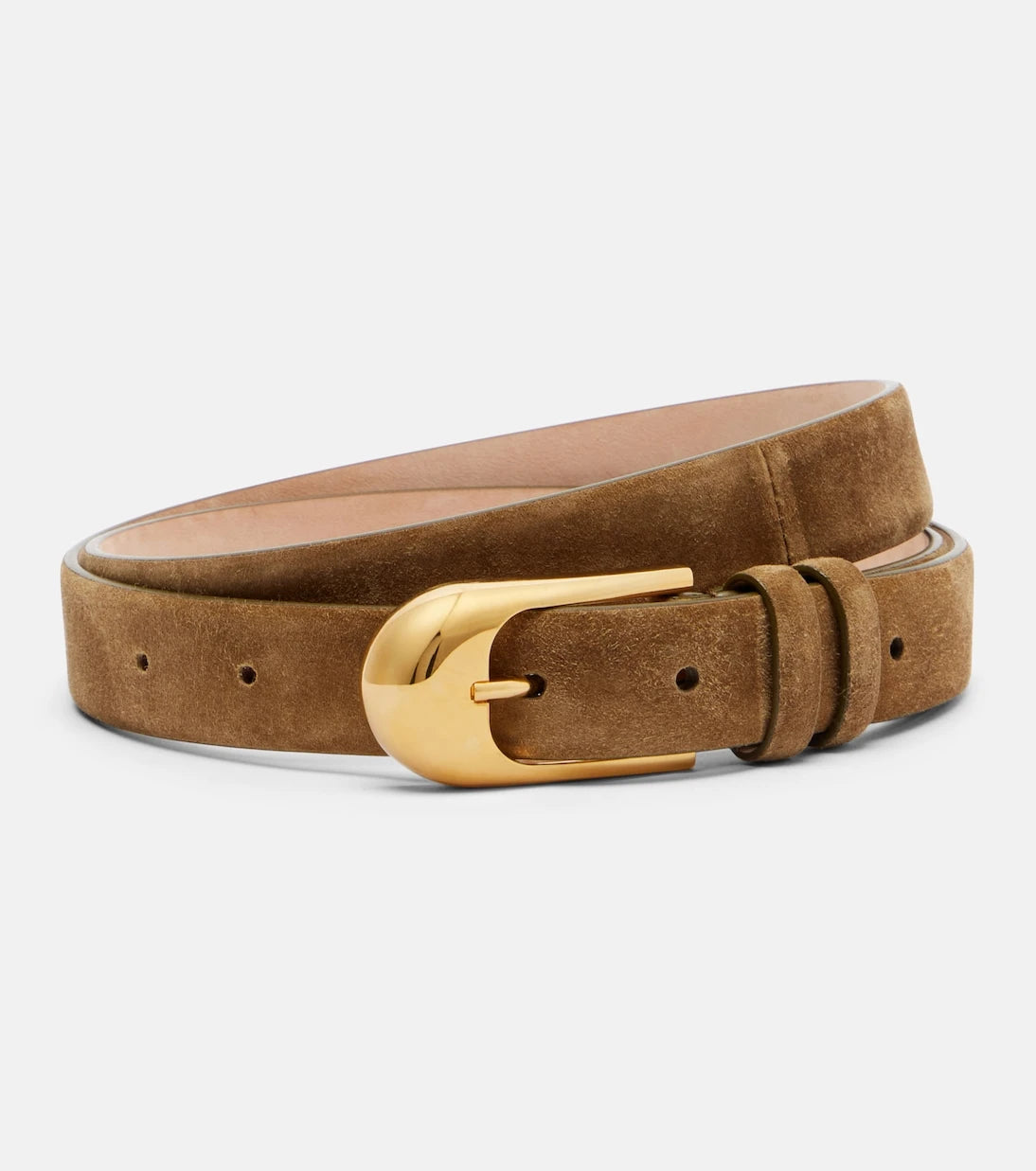 Khaite - Dome suede belt