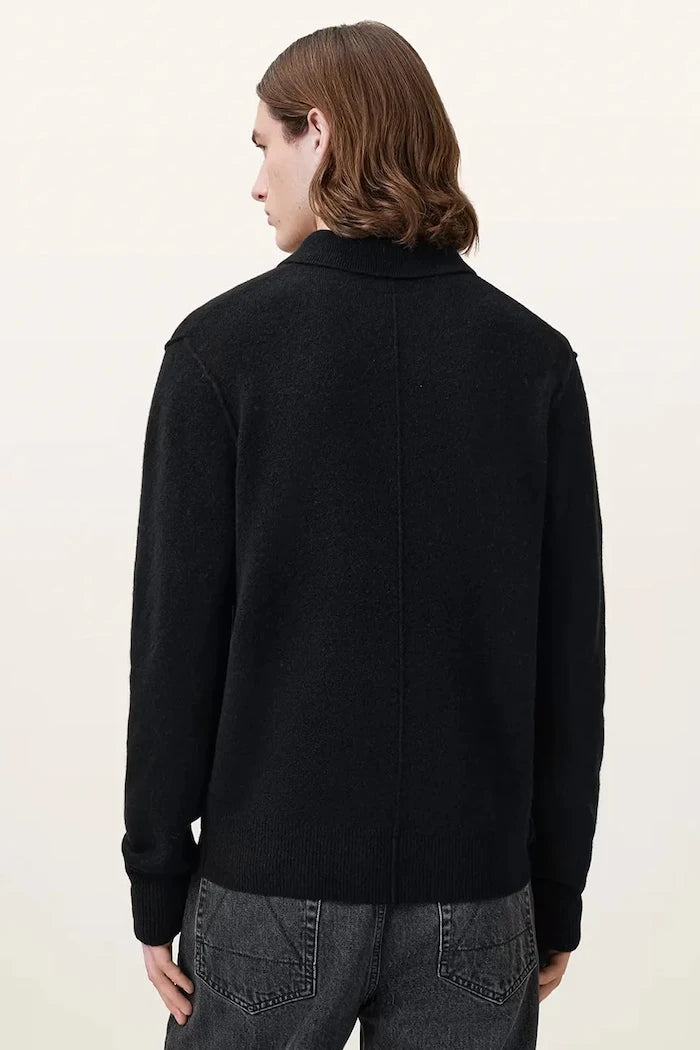 AllSaints Erkek Viskoz Kazak STATTEN