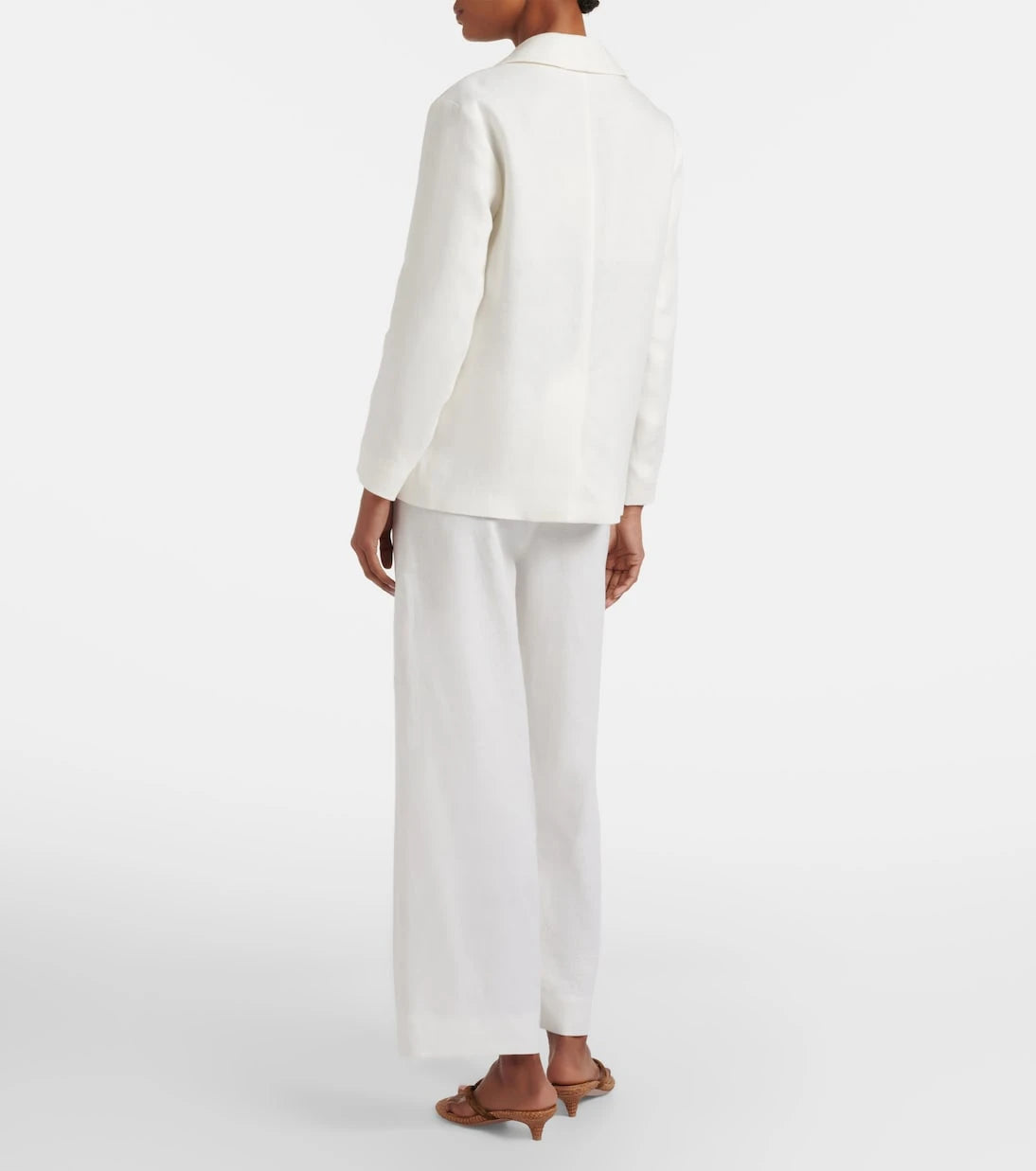 'S Max Mara - بنطلون أميديا بقصة أرجل واسعة من الكتان