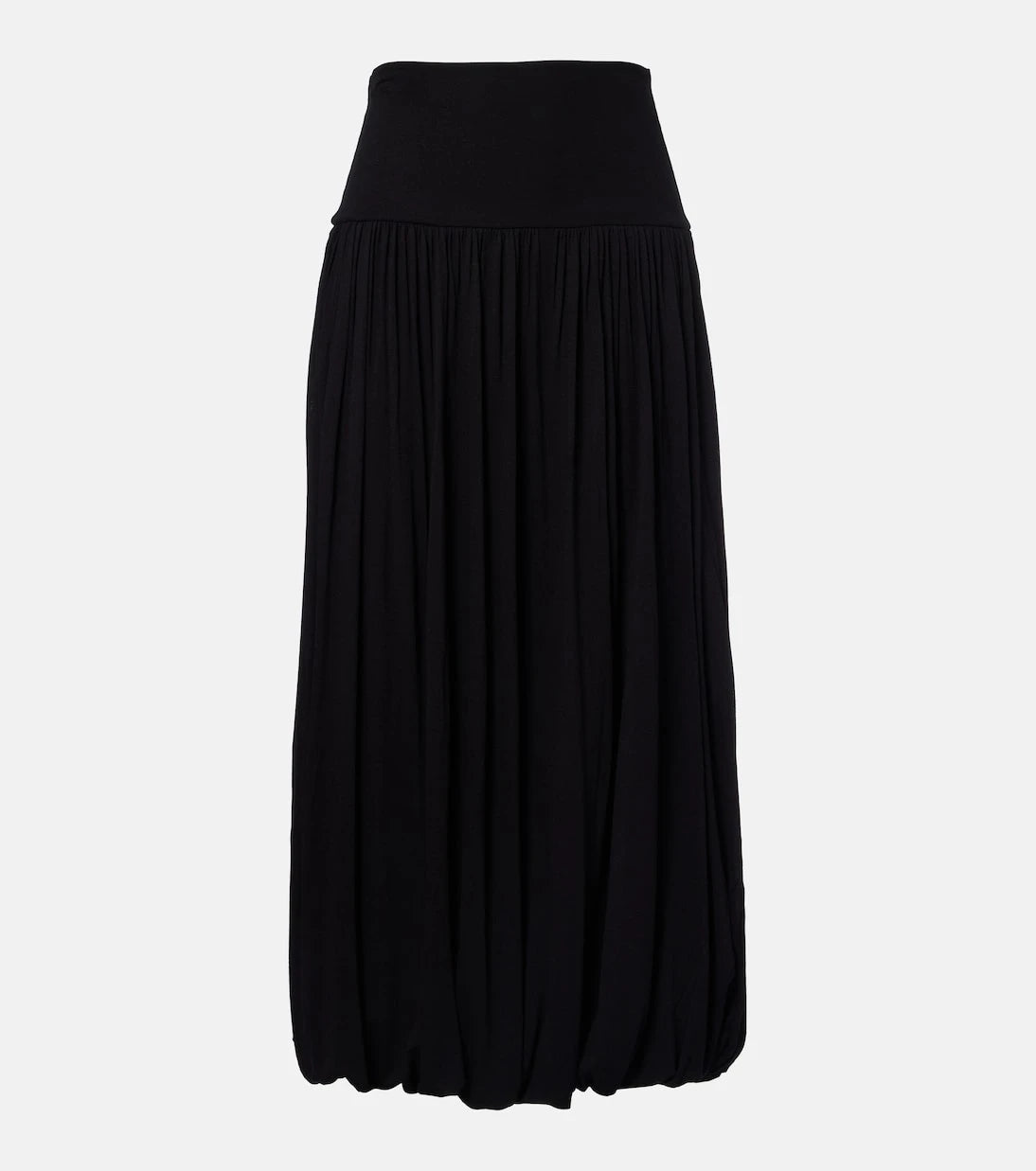 Toteme - Gathered jersey midi skirt