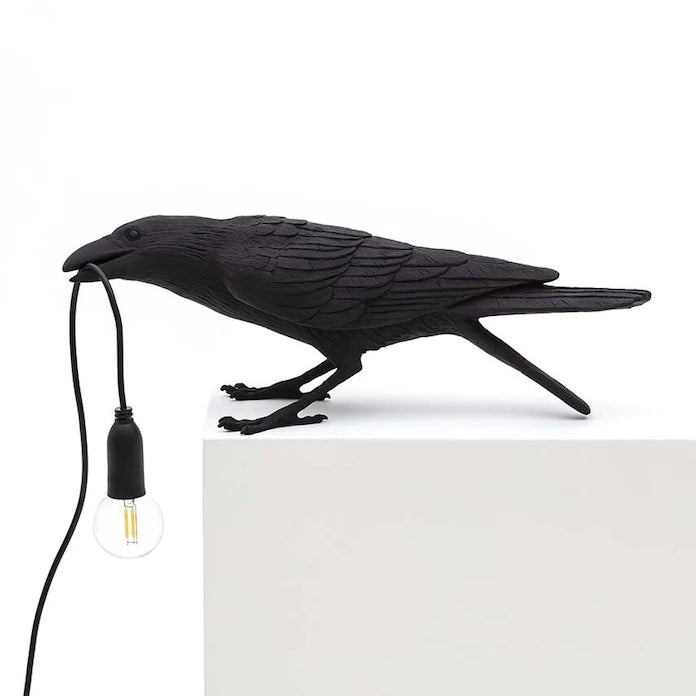 Seletti Bird Lamp Black Playing Masa Lambası