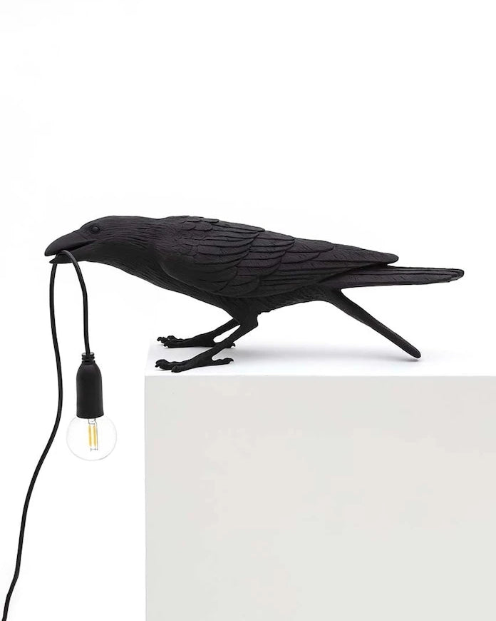 Seletti Bird Lamp Black Playing Masa Lambası