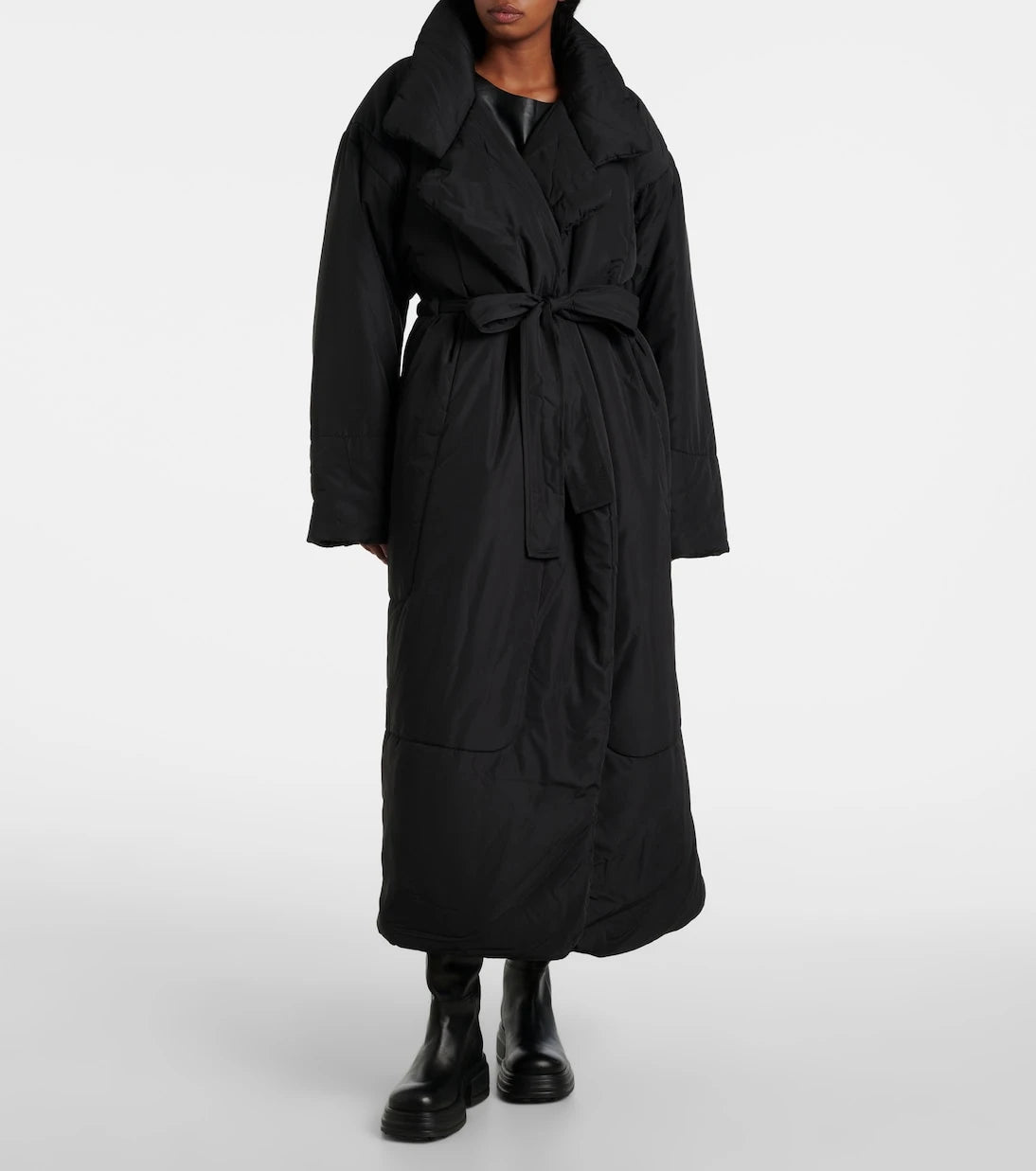Norma Kamali - Sleeping Bag habotai wrap coat