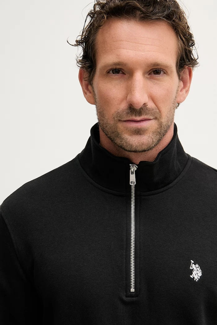 U.S. Polo Assn. суичър мъжки с памук DHM LB 1/4 ZIP