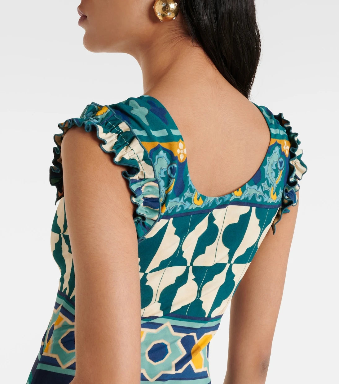 La DoubleJ - Pimento printed jersey maxi dress