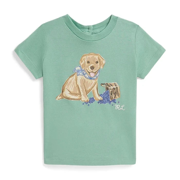 Бебешка памучна тениска Polo Ralph Lauren