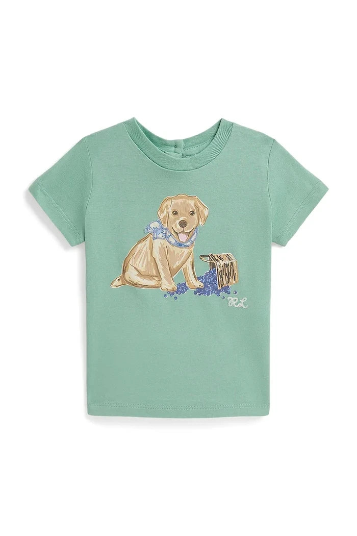 Бебешка памучна тениска Polo Ralph Lauren