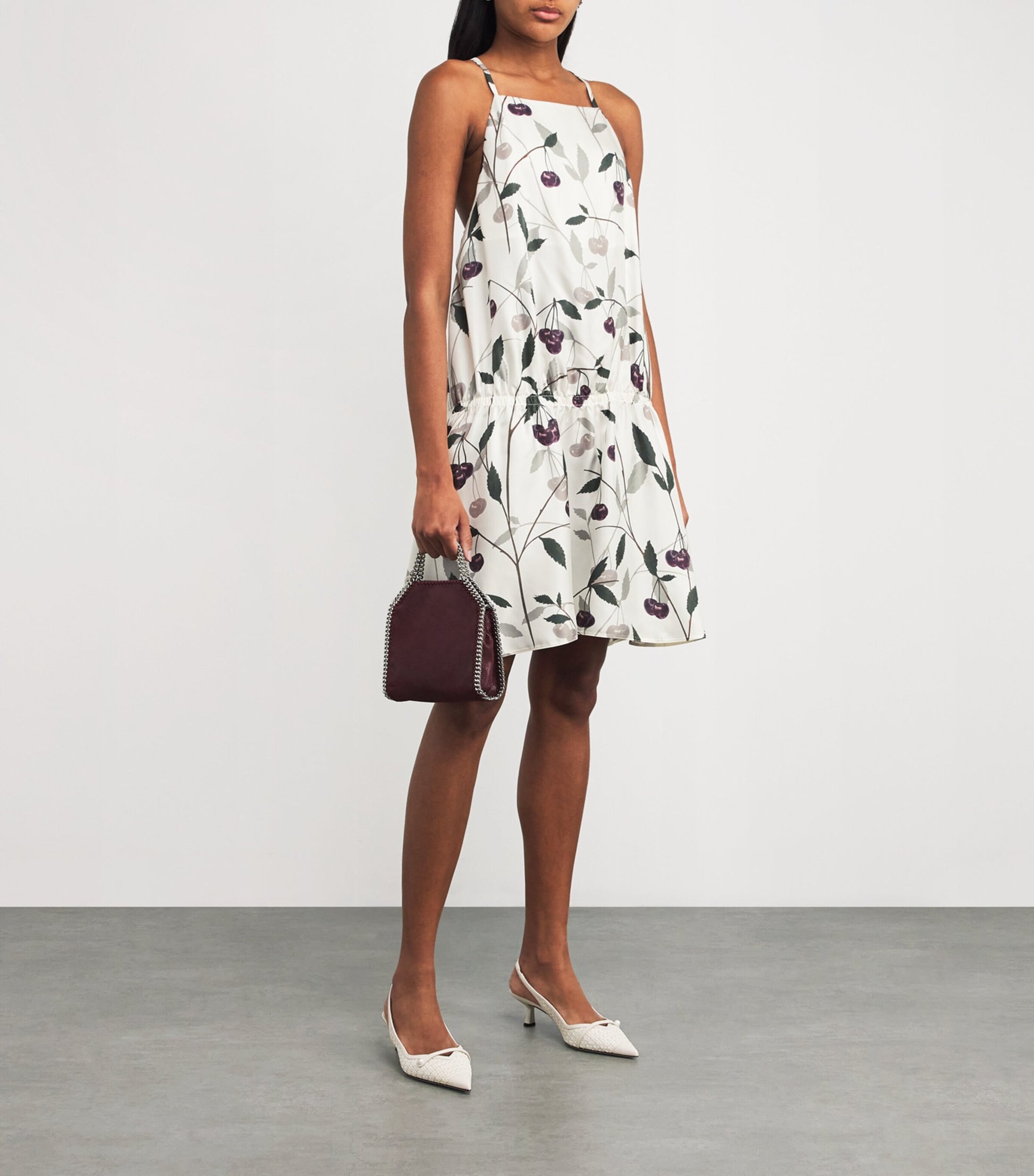 Stella McCartney Multi Silk High Summer Cherry Mini Dress