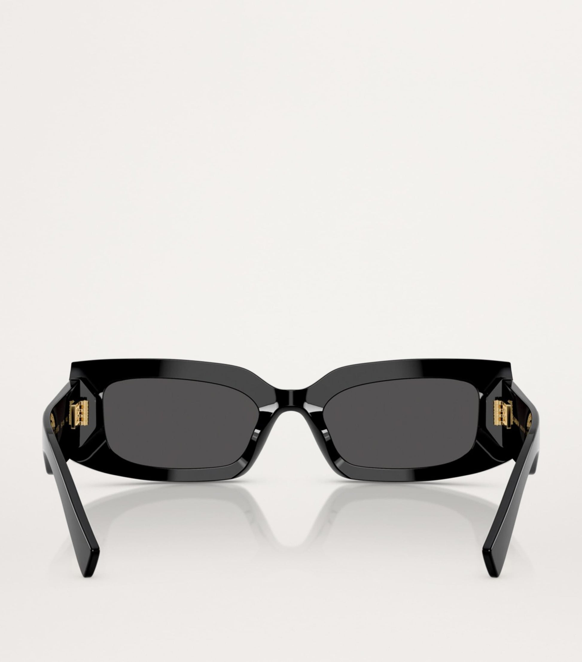 Black Acetate Rectangular Sunglasses