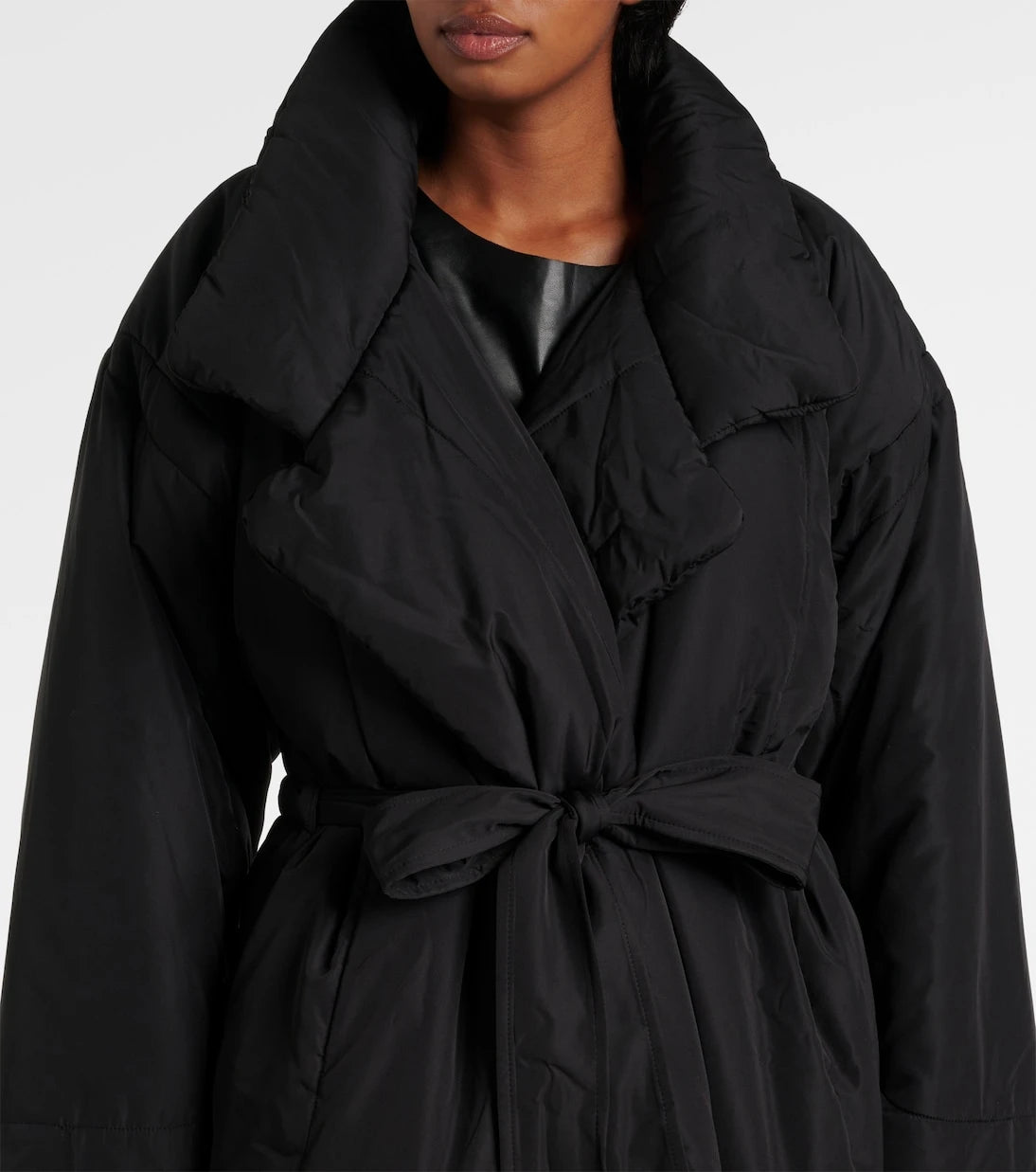 Norma Kamali - Sleeping Bag habotai wrap coat