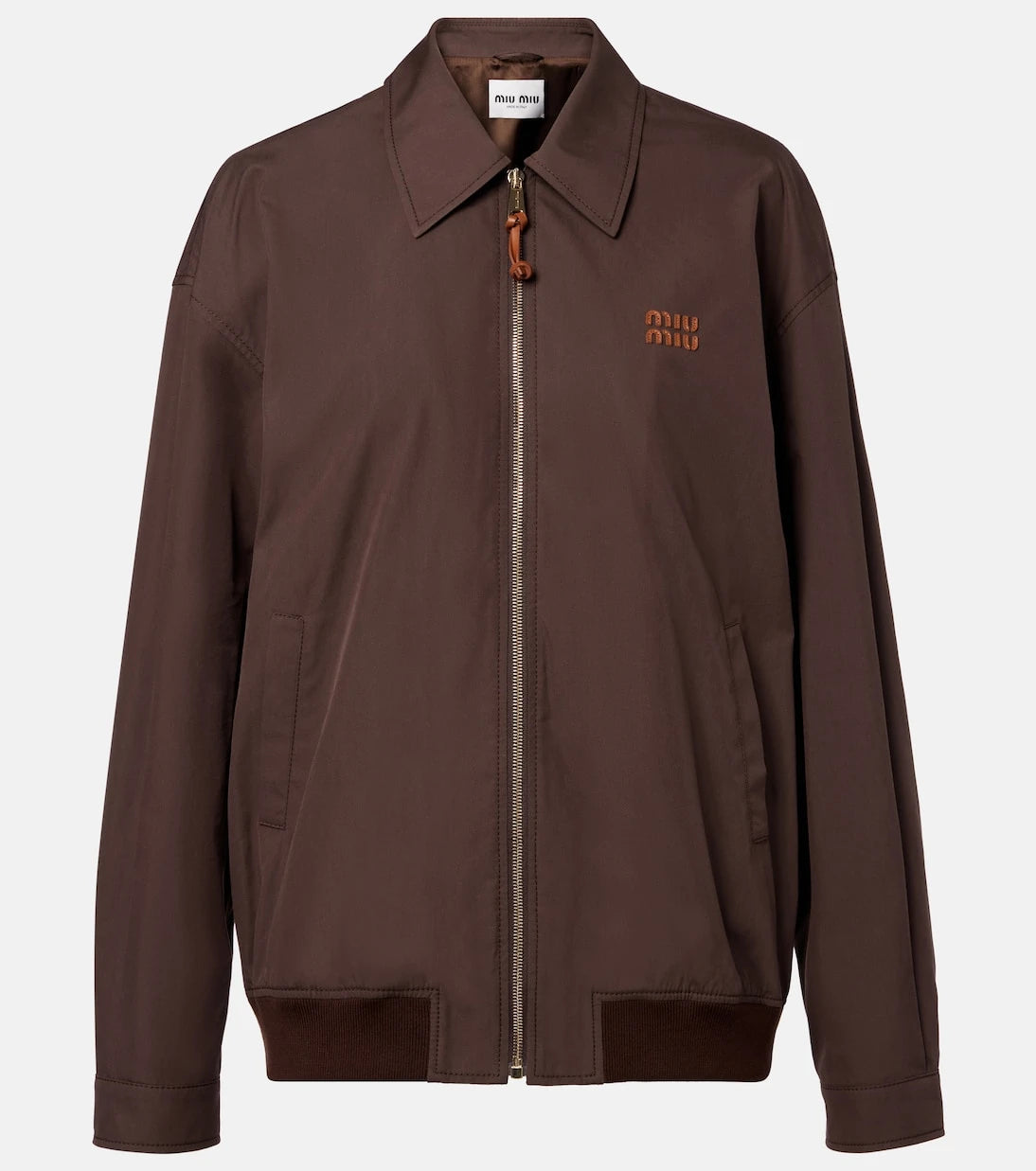 Miu Miu - Logo cotton-blend blouson