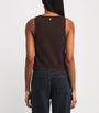 Brown Wool-Cashmere Tank Top