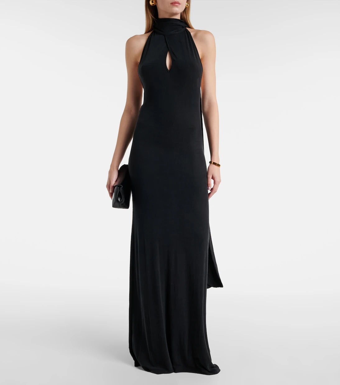 Aya Muse - Sele cutout halterneck gown