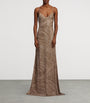 Mulberry Silk Sequin Gown