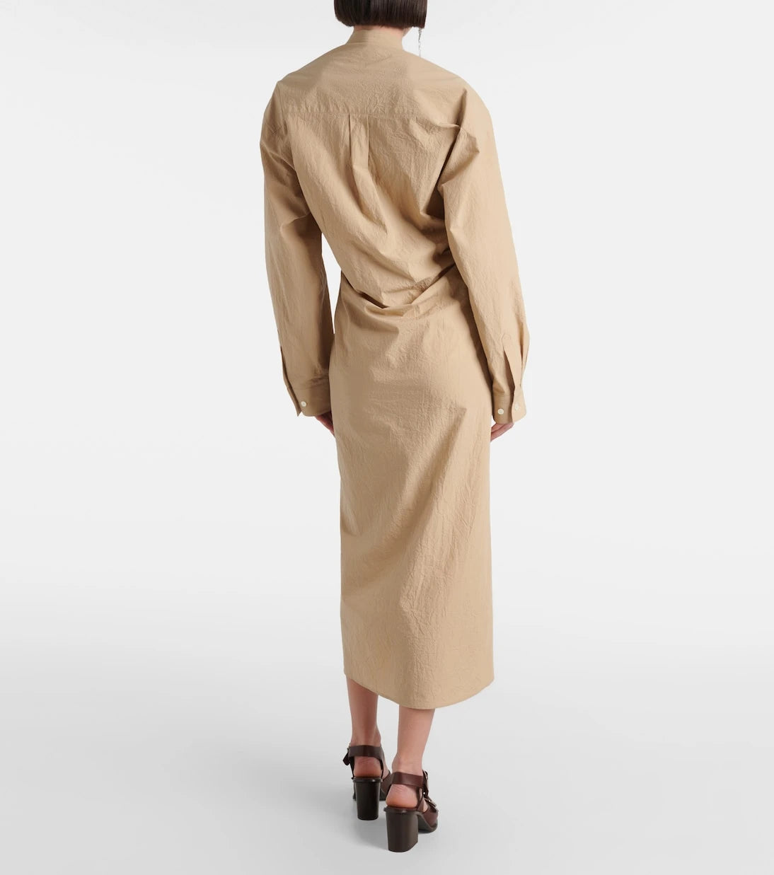Lemaire - Belted cotton shirt dress