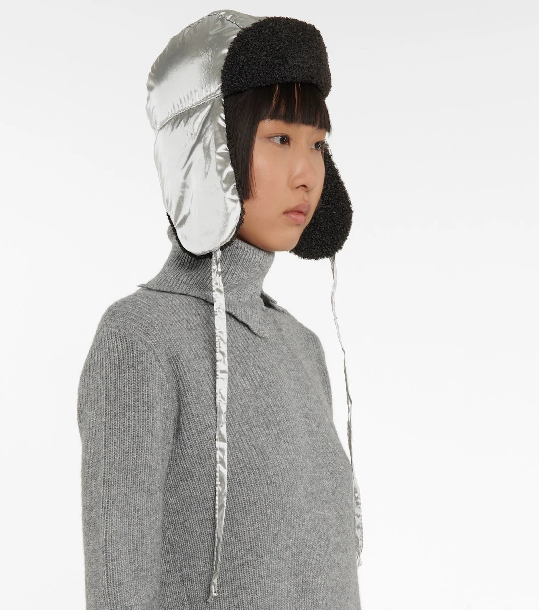 Maison Michel - Bibiana metallic leather hat