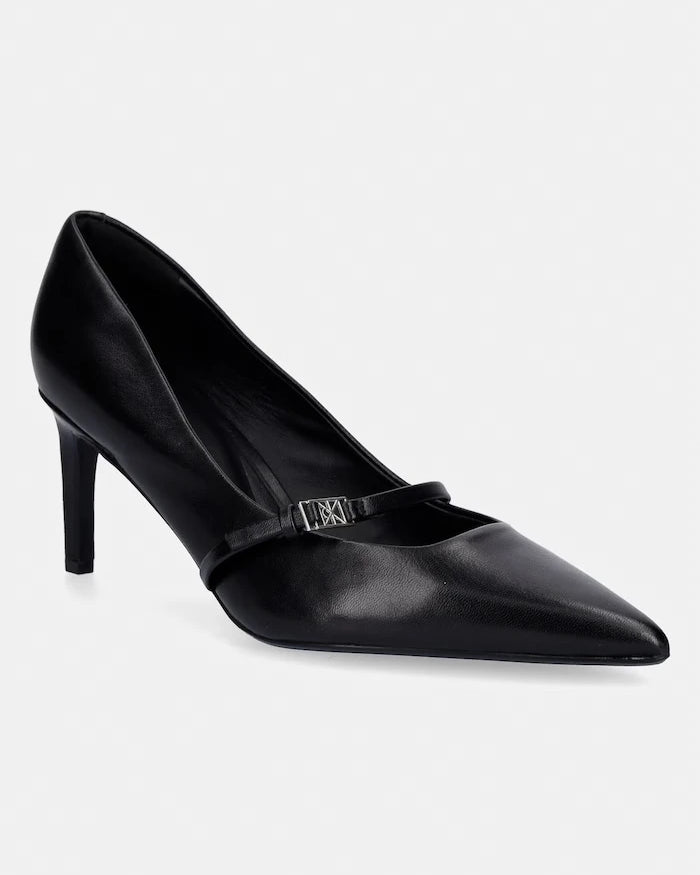 Calvin Klein ESS STILETTO 70 MJ LTH HDW deri topuklu ayakkabı