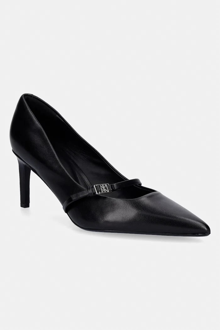 Calvin Klein ESS STILETTO 70 MJ LTH HDW deri topuklu ayakkabı
