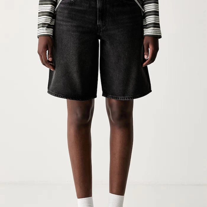 Levi's pamuklu kadın kısa şort SQUARE PEG