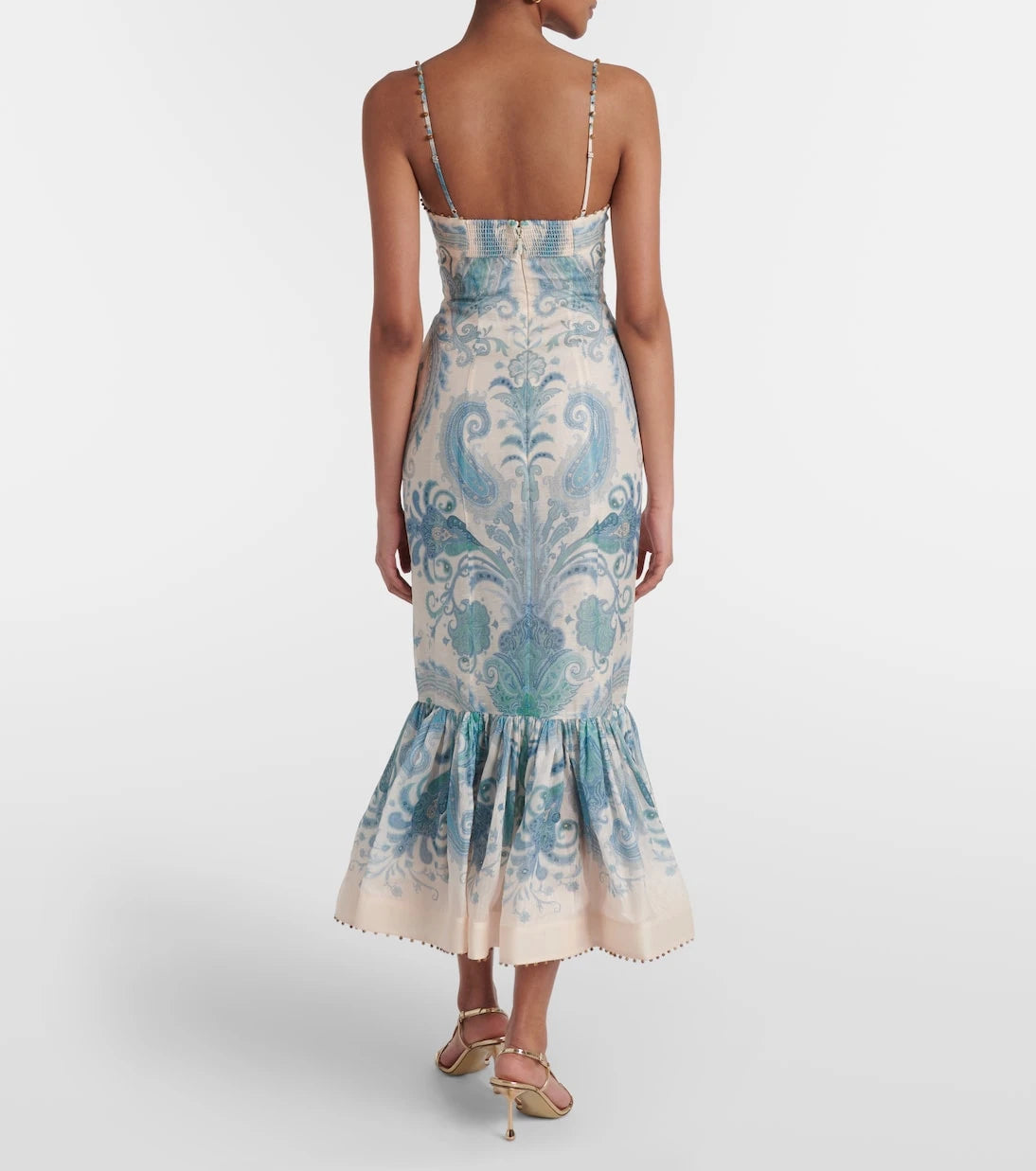 Zimmermann - Illuminate silk and linen cocktail dress
