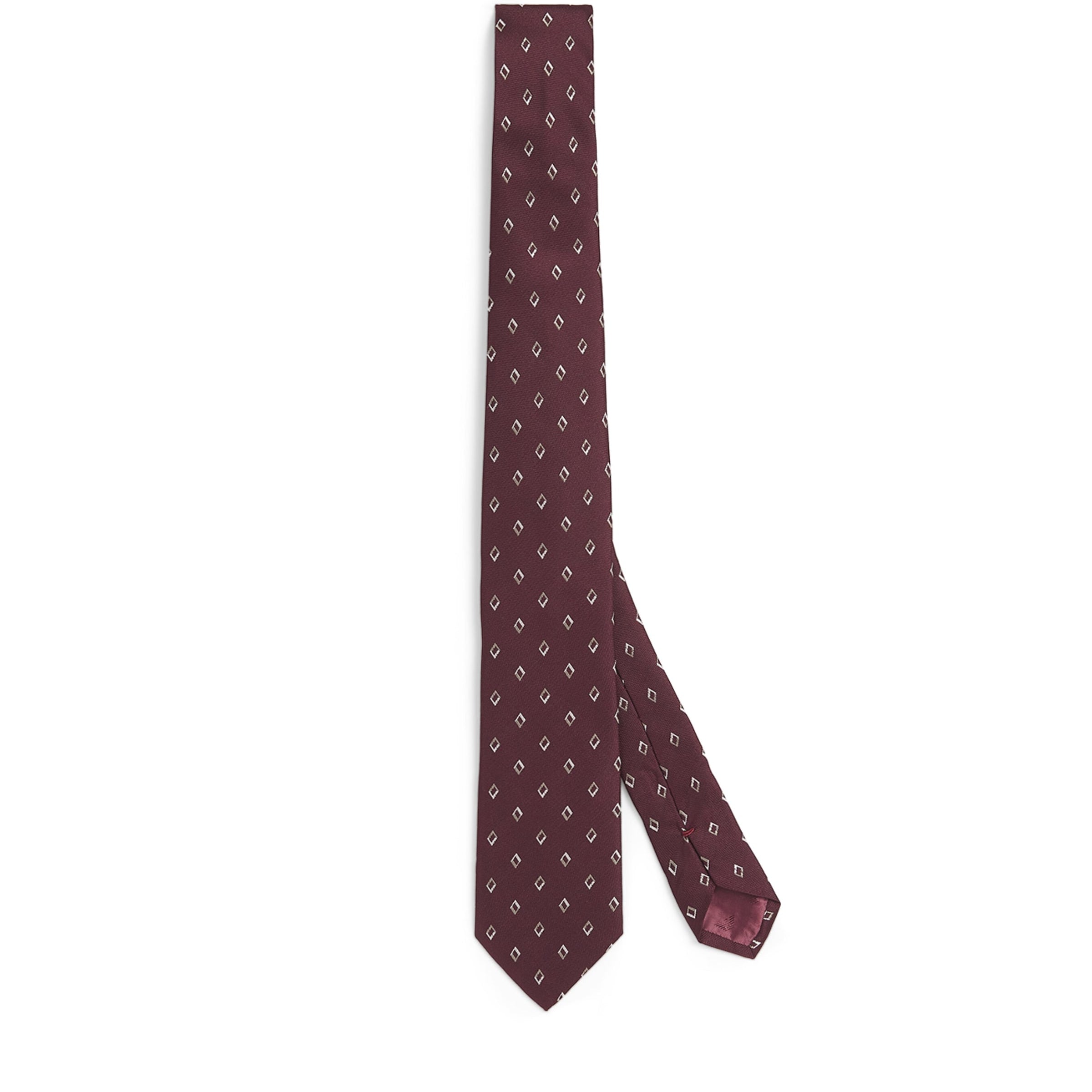 Silk Diamond-Jacquard Tie