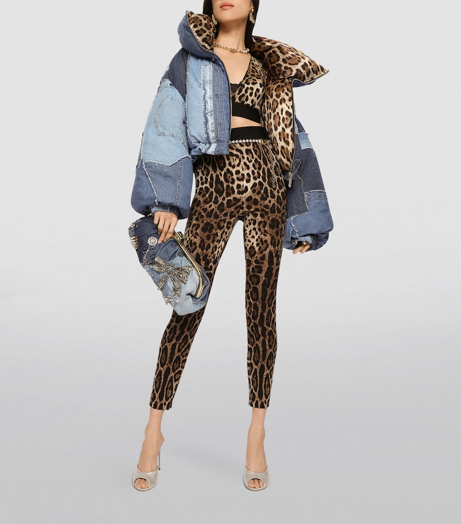 Dolce & Gabbana Multi Leopard-Print Leggings