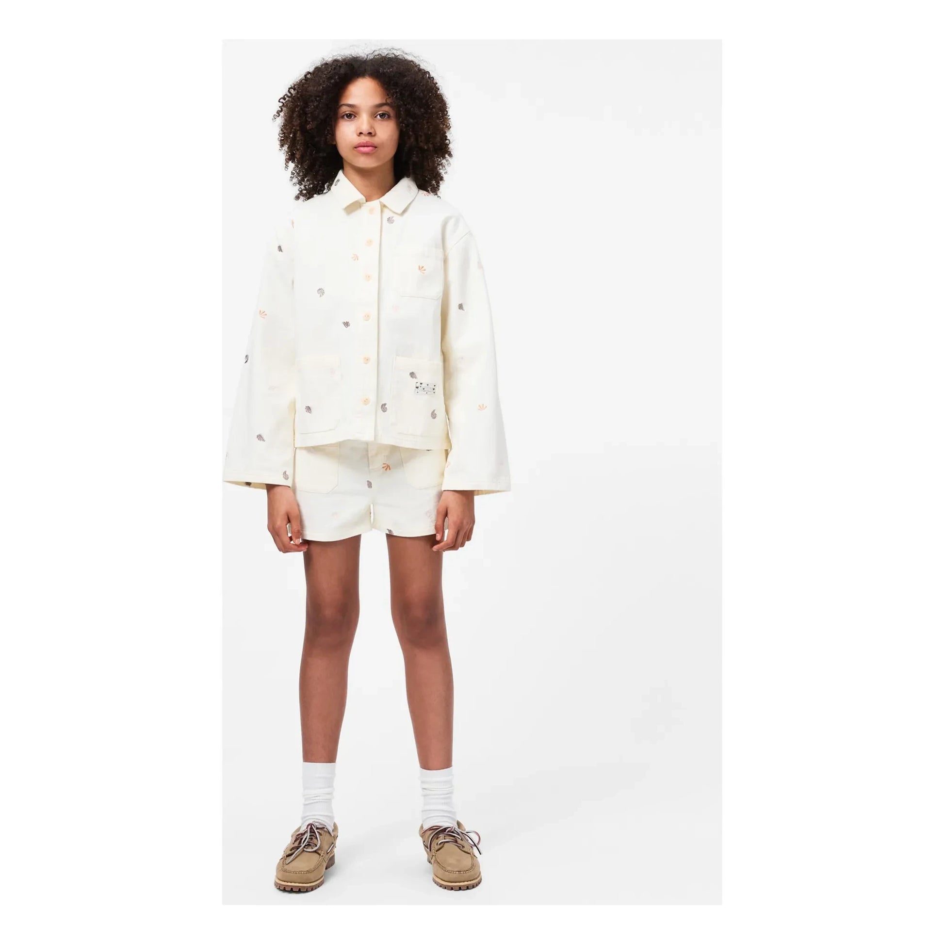 Molo - Short Amanda Coquillages Organic Cotton | Ecru
