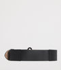 Black Leather Elasticated Belt
