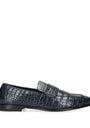 Zegna Crocodile Skin Penny Loafers