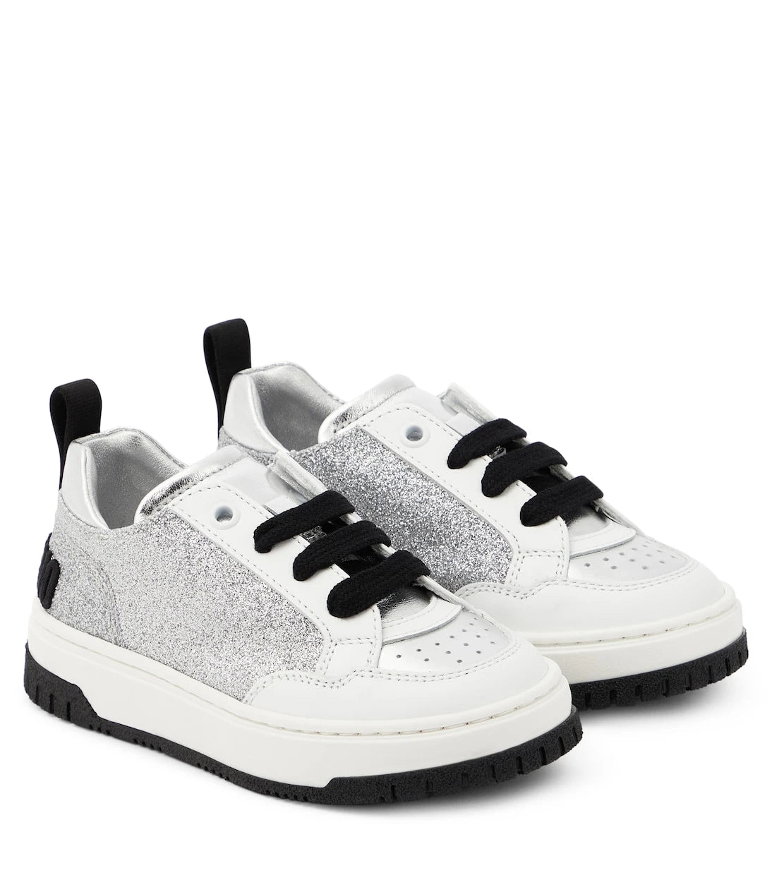 Moschino Kids - Logo glitter sneakers