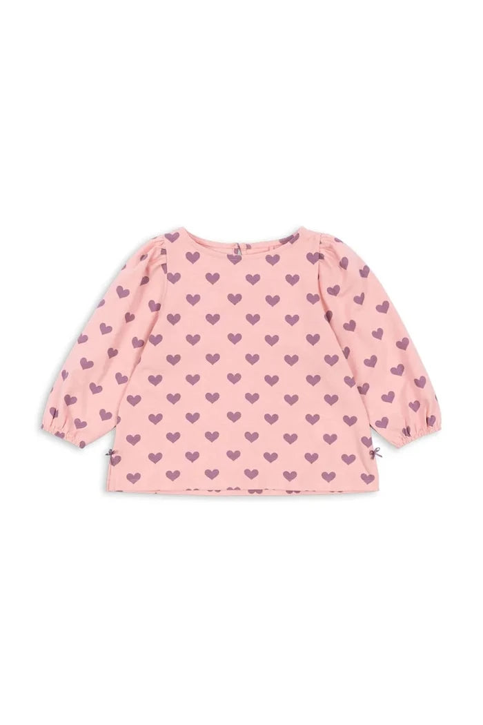 Детска памучна блуза Konges Sløjd DREY SLIT BLOUSE GOTS
