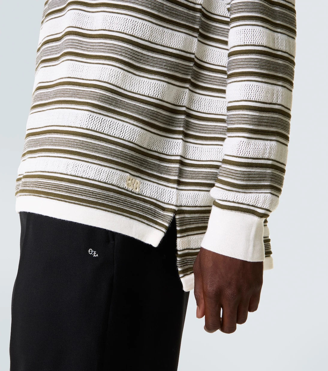 Wales Bonner - Samuel striped wool-blend polo sweater