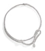 White Gold and Diamond Y-Couture Leaf Choker