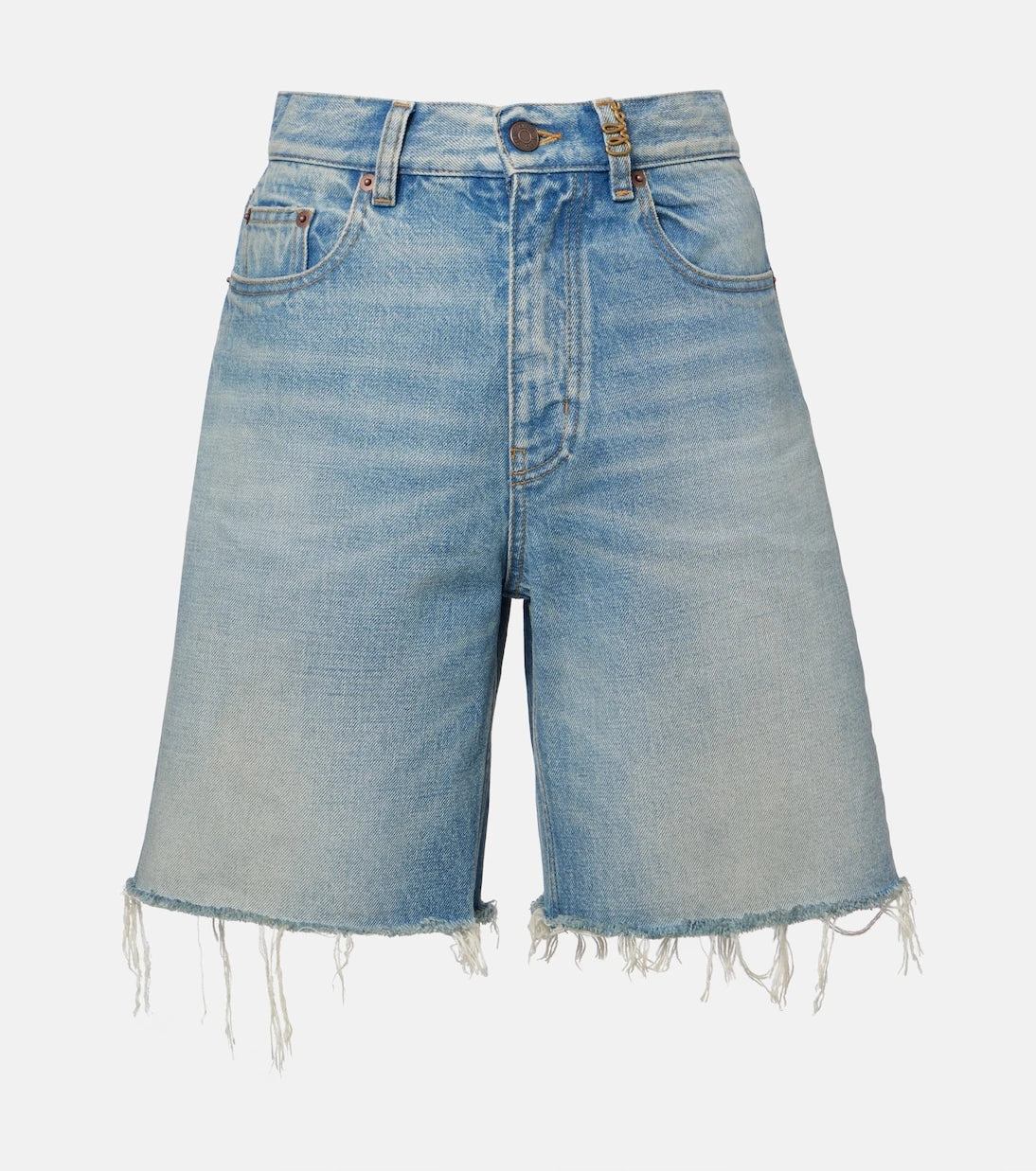 Chloé - Faded denim shorts