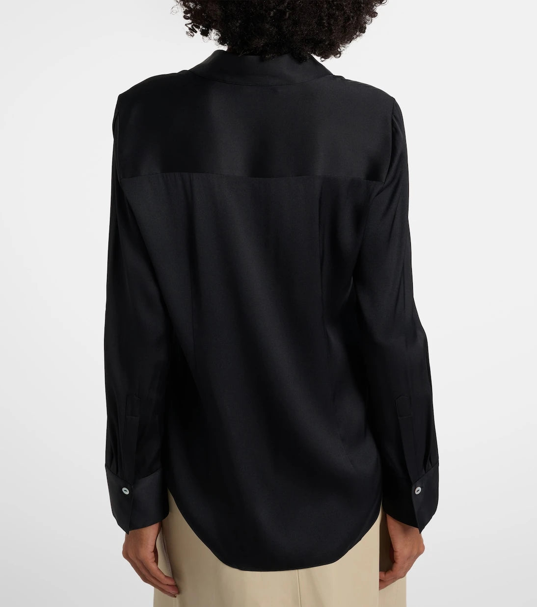 Vince - Silk-blend satin shirt