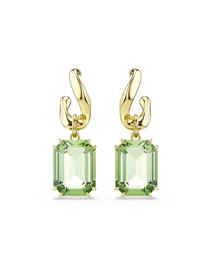Swarovski kadın altın kaplama kristalli MILLENIA küpe