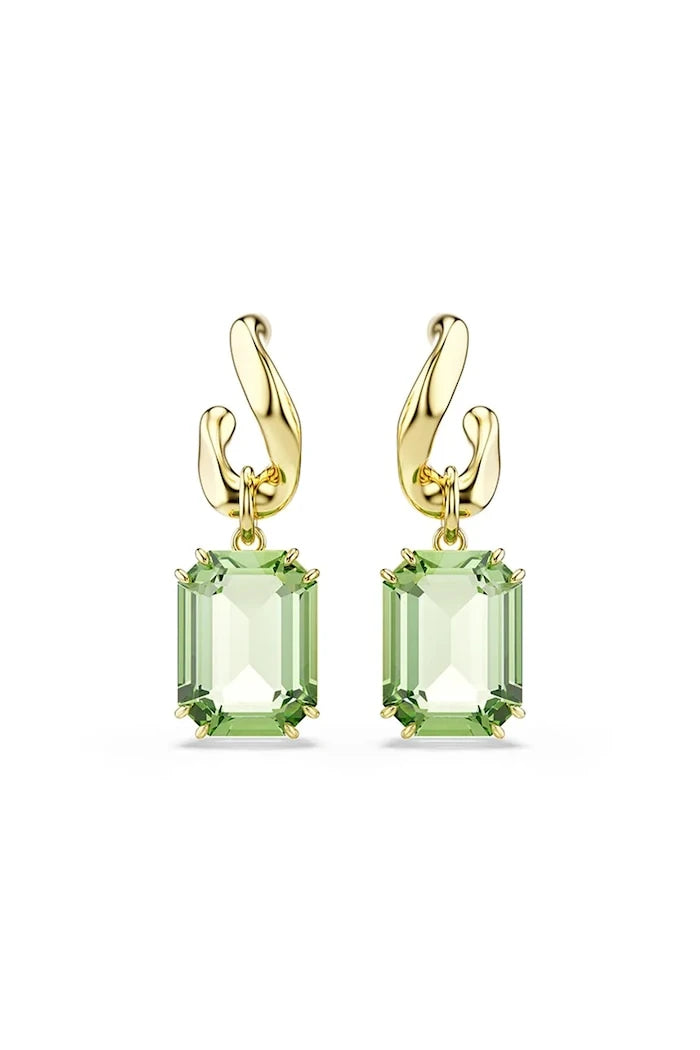 Swarovski kadın altın kaplama kristalli MILLENIA küpe
