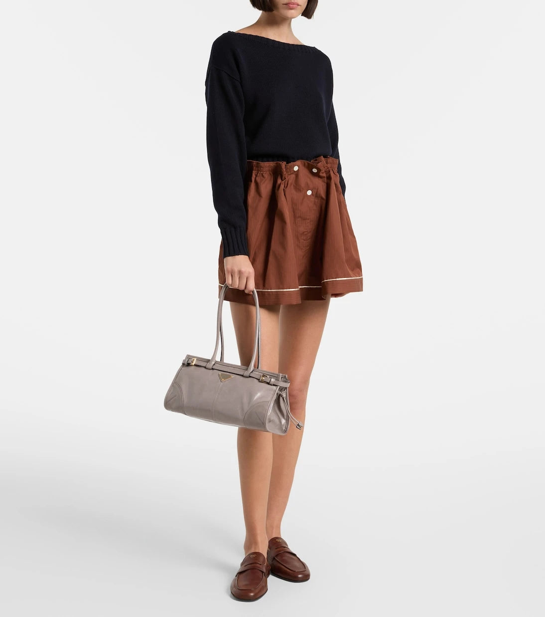 Prada - Prada Bonnie Medium leather shoulder bag