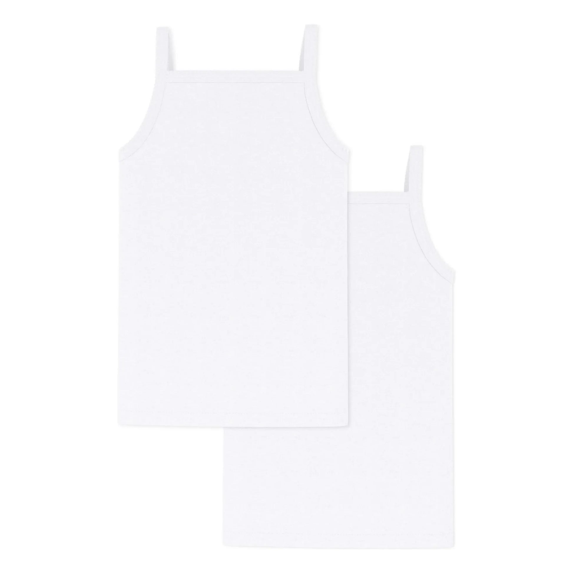 Petit Bateau - Batch 2 Plain Tank Tops | White
