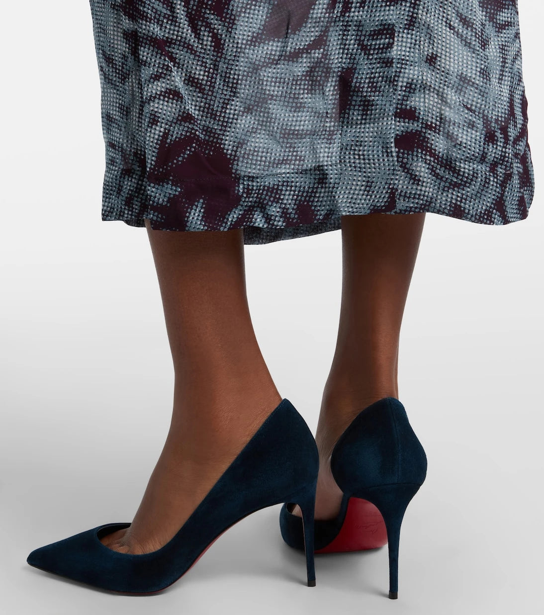 Christian Louboutin - Iriza 85 suede d'Orsay pumps