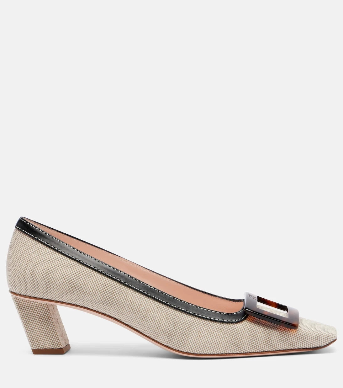 Roger Vivier - Belle Vivier 45 canvas pumps