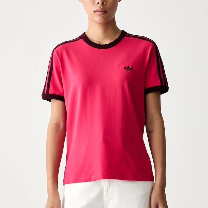 adidas Originals pamuk ve elastanlı kadın tişörtü