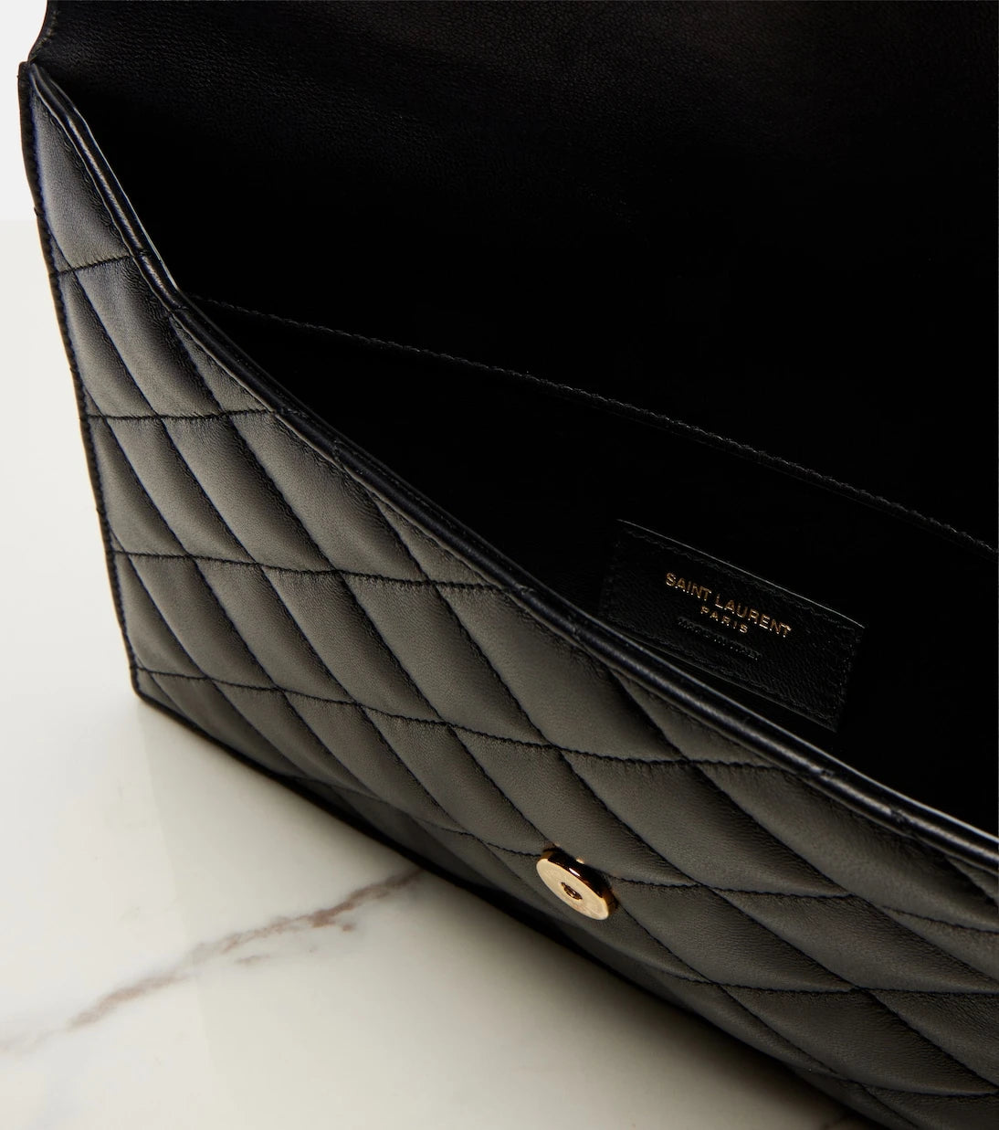 Saint Laurent - Cassandre quilted leather pouch