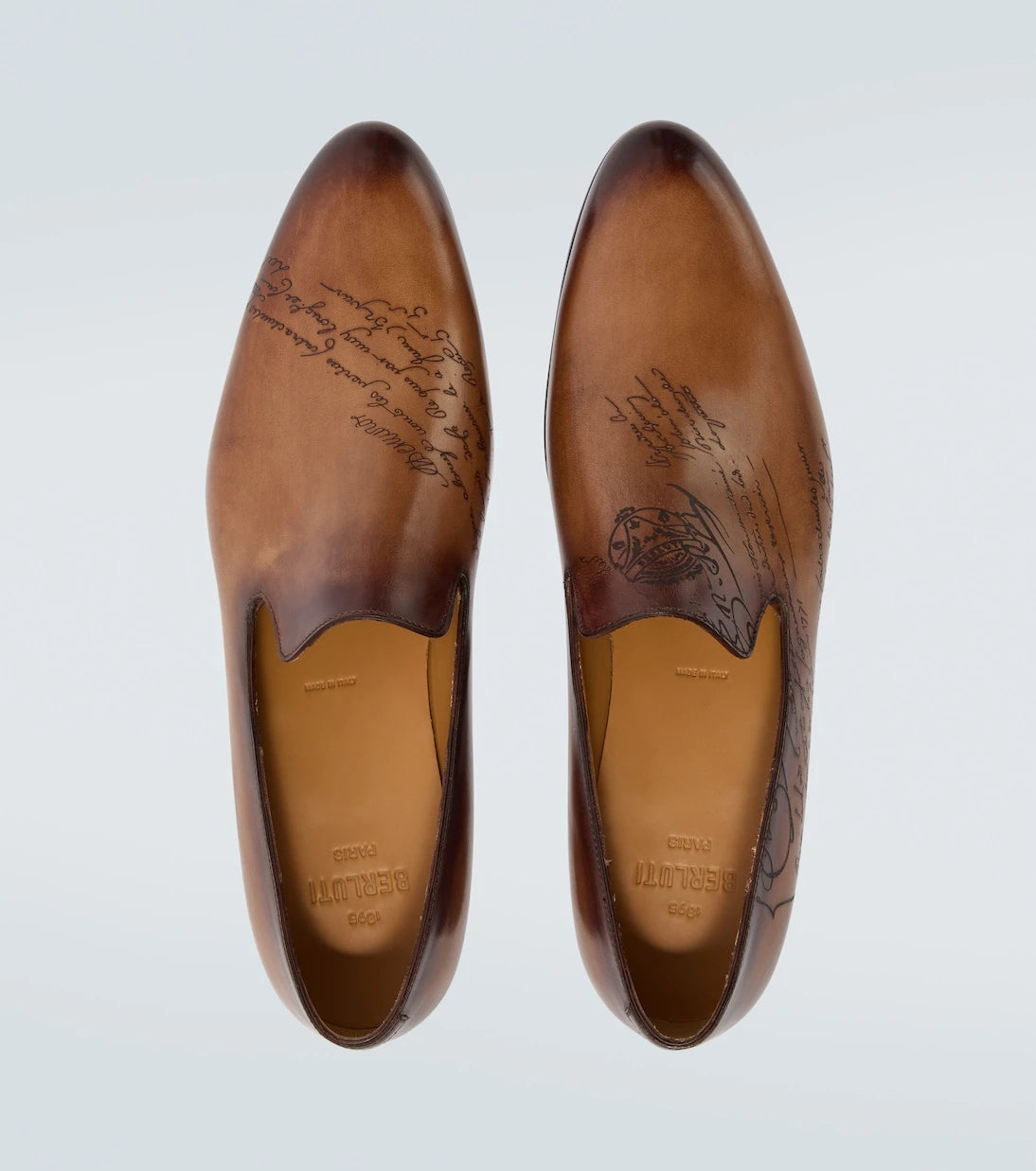 Berluti - Scritto leather loafers