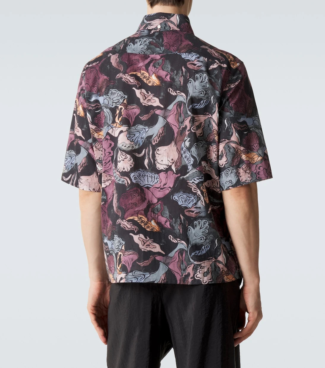 Lemaire - Floral cotton bowling shirt