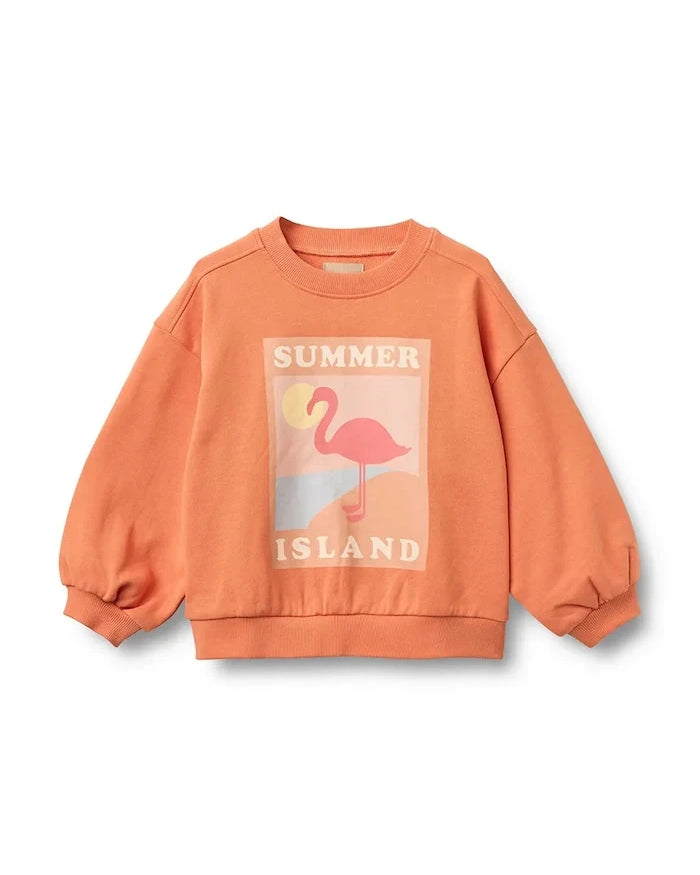 Wheat çocuk pamuklu sweatshirt