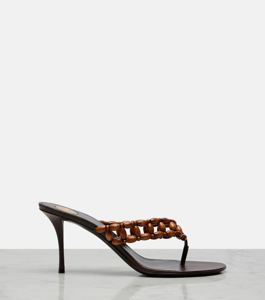 Saint Laurent - Zine beaded thong sandals