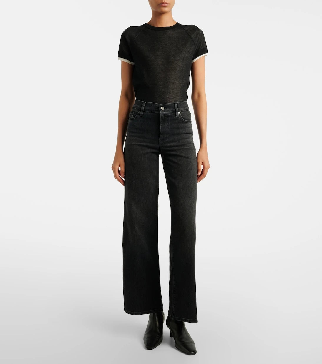 Frame - Le Slim Palazzo wide-leg jeans