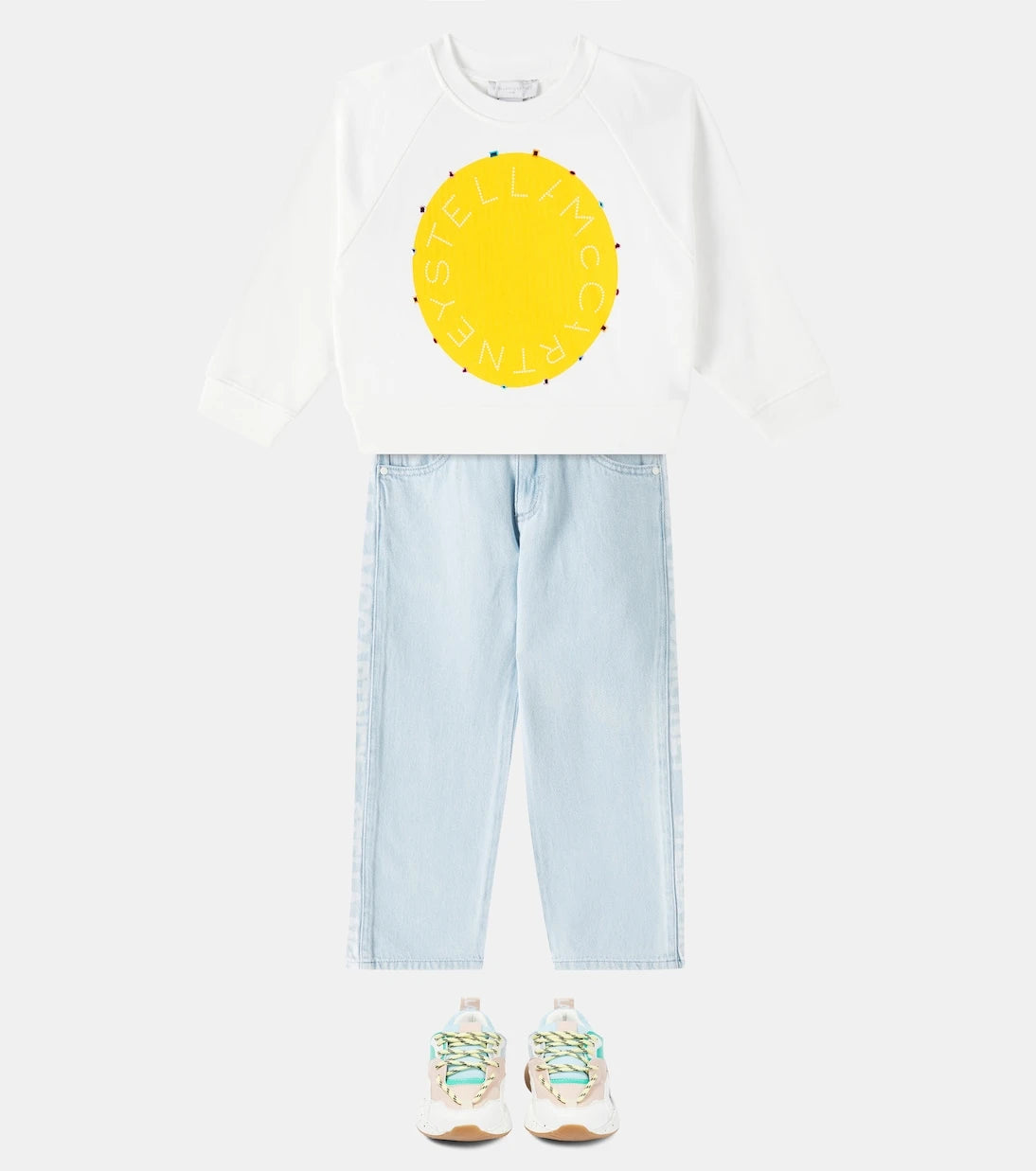 Stella McCartney Kids - Embellished printed cotton sweatshirt